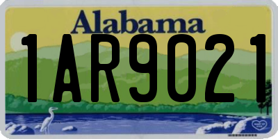 AL license plate 1AR9021