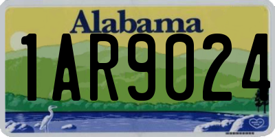 AL license plate 1AR9024