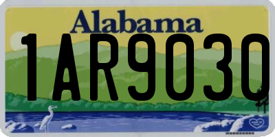 AL license plate 1AR9030