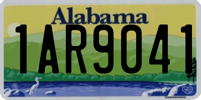AL license plate 1AR9041