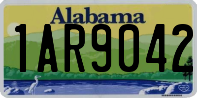 AL license plate 1AR9042