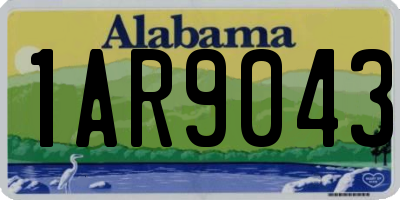 AL license plate 1AR9043