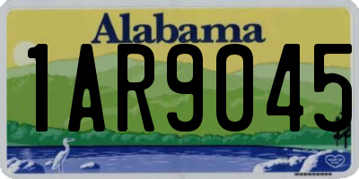 AL license plate 1AR9045