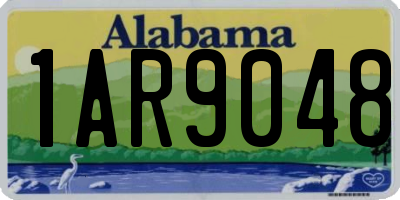 AL license plate 1AR9048