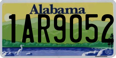 AL license plate 1AR9052