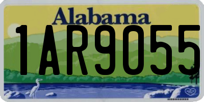 AL license plate 1AR9055