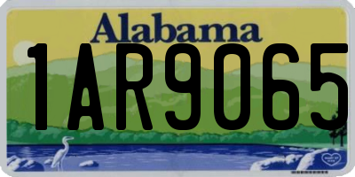 AL license plate 1AR9065
