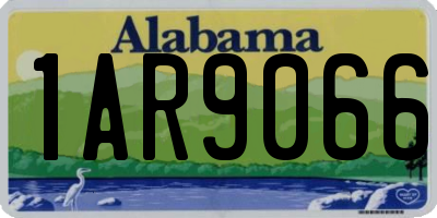 AL license plate 1AR9066