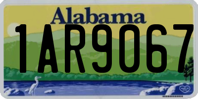 AL license plate 1AR9067
