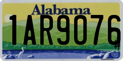 AL license plate 1AR9076