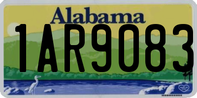 AL license plate 1AR9083
