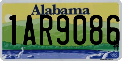AL license plate 1AR9086