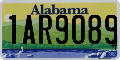 AL license plate 1AR9089