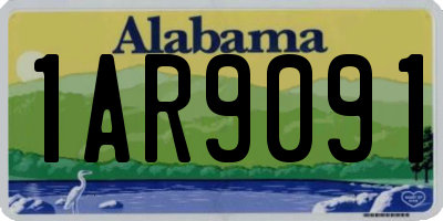 AL license plate 1AR9091