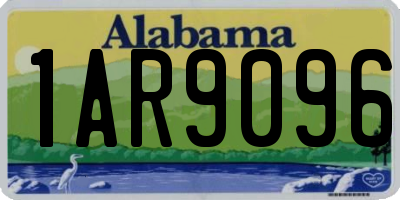 AL license plate 1AR9096