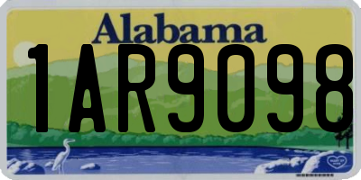 AL license plate 1AR9098