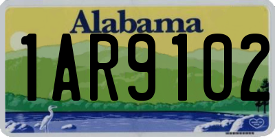 AL license plate 1AR9102