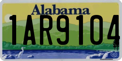 AL license plate 1AR9104