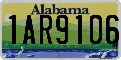 AL license plate 1AR9106