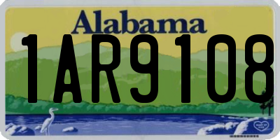 AL license plate 1AR9108