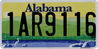 AL license plate 1AR9116
