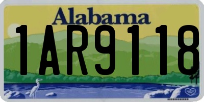 AL license plate 1AR9118