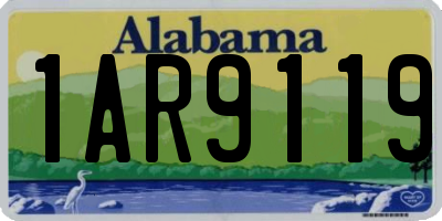 AL license plate 1AR9119