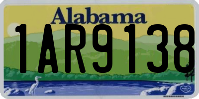 AL license plate 1AR9138