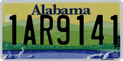 AL license plate 1AR9141