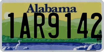 AL license plate 1AR9142