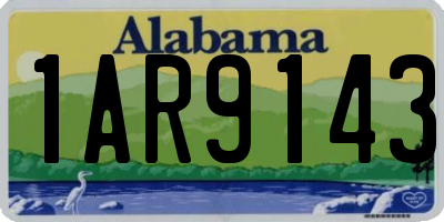 AL license plate 1AR9143