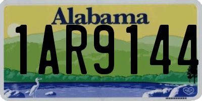 AL license plate 1AR9144