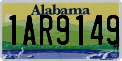AL license plate 1AR9149