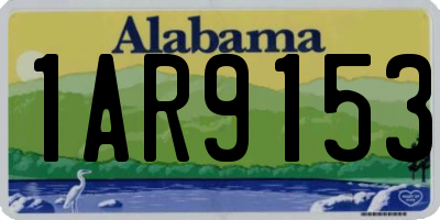 AL license plate 1AR9153