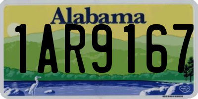 AL license plate 1AR9167