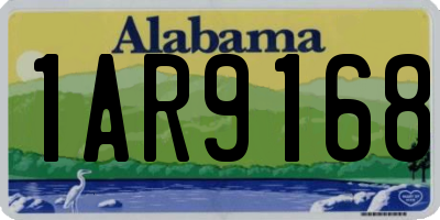 AL license plate 1AR9168