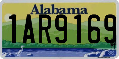 AL license plate 1AR9169