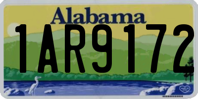 AL license plate 1AR9172