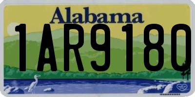 AL license plate 1AR9180