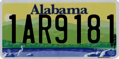 AL license plate 1AR9181
