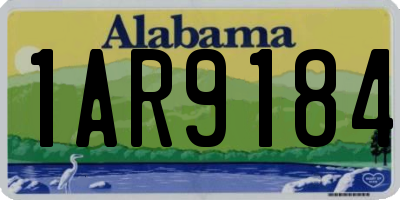 AL license plate 1AR9184