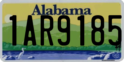 AL license plate 1AR9185