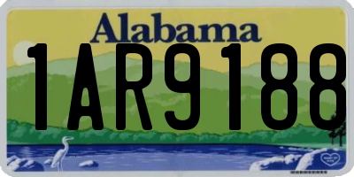 AL license plate 1AR9188