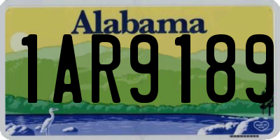 AL license plate 1AR9189