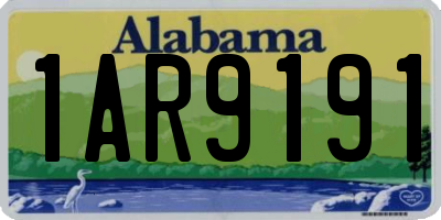 AL license plate 1AR9191