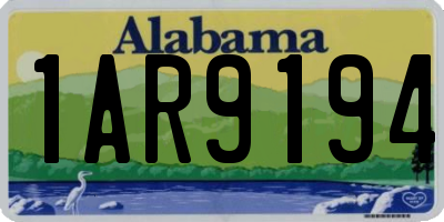 AL license plate 1AR9194