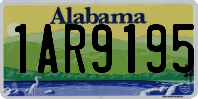 AL license plate 1AR9195