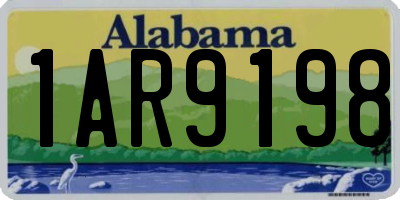 AL license plate 1AR9198