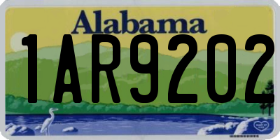 AL license plate 1AR9202