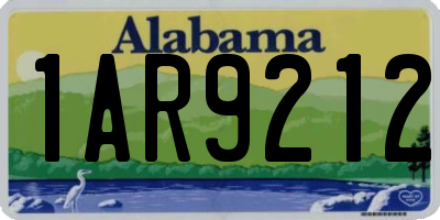 AL license plate 1AR9212